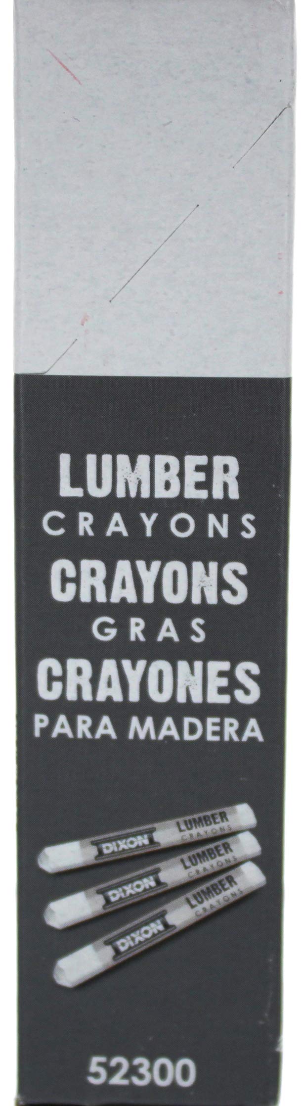 Dixon 52300 Lumber Crayons, 4 1/2 x 1/2, White, Dozen - Image 3